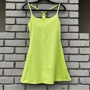 Outdoor Voices Stripe Exercise Dress in Lime - Size Medium